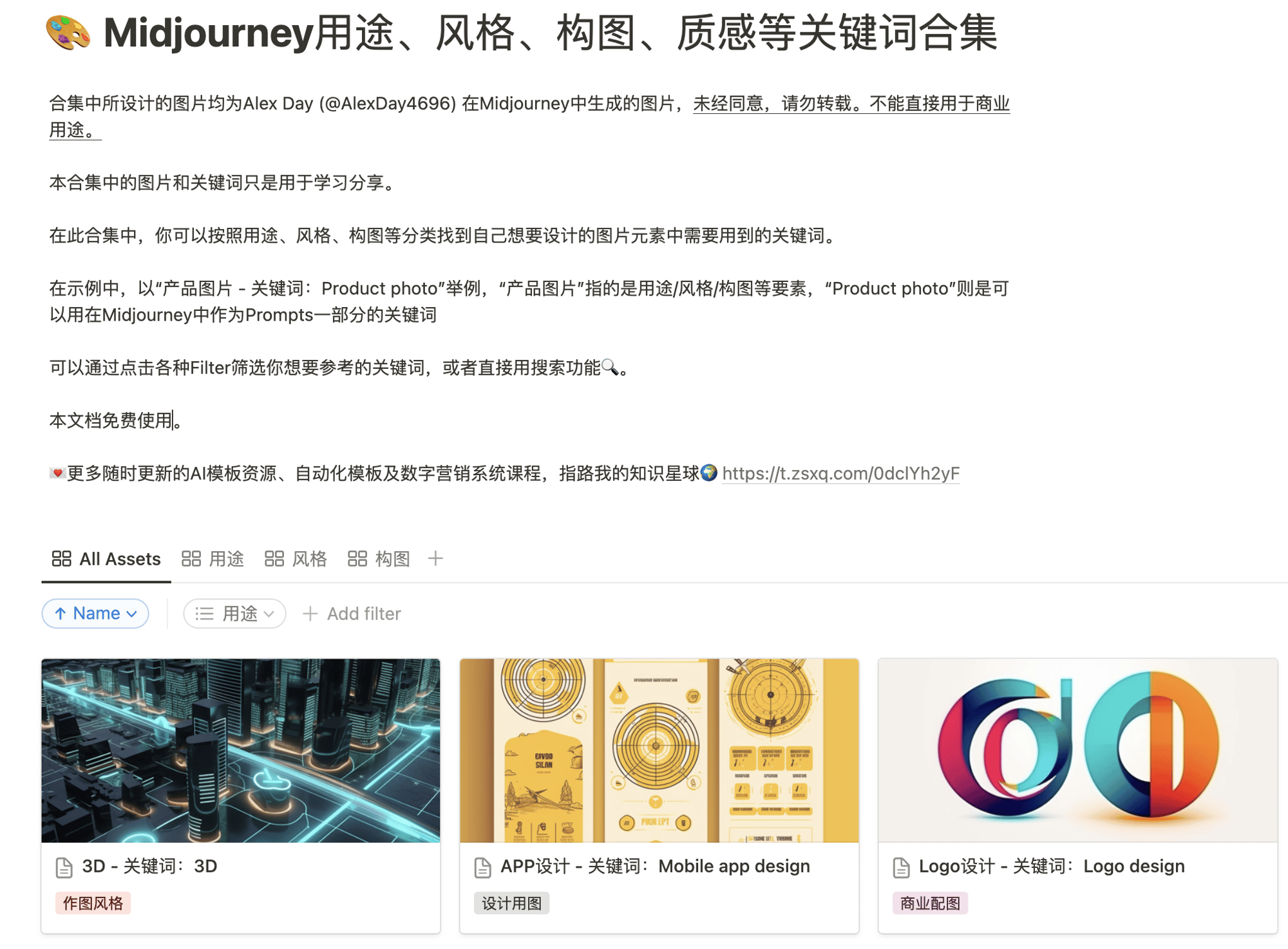 Midjourney关键词合集